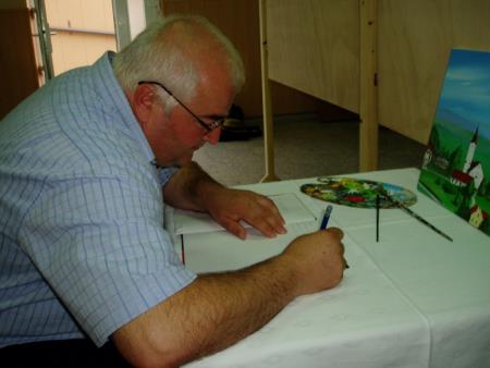 KNOBLEHARJEVO 2012 - Odkritje 3. likovne razstave sekcije KS Bučka - Ambrozzia ter odkritje kipa Martina Kebra 16